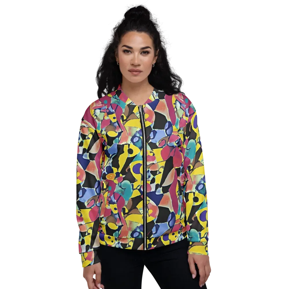 Vivid Collide on Bomber Jacket — Front