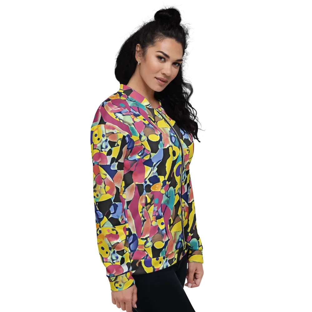 Vivid Collide on Bomber Jacket — Right