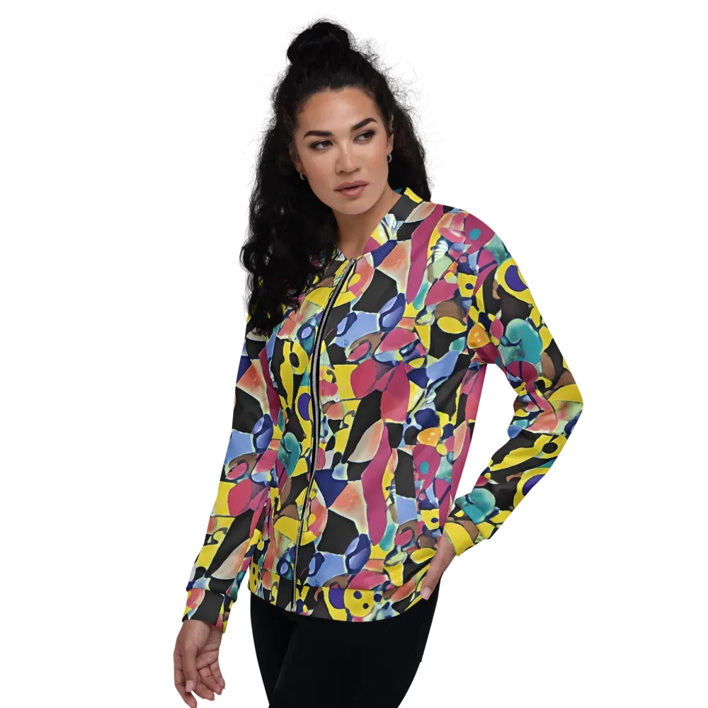 Vivid Collide on Bomber Jacket — Left