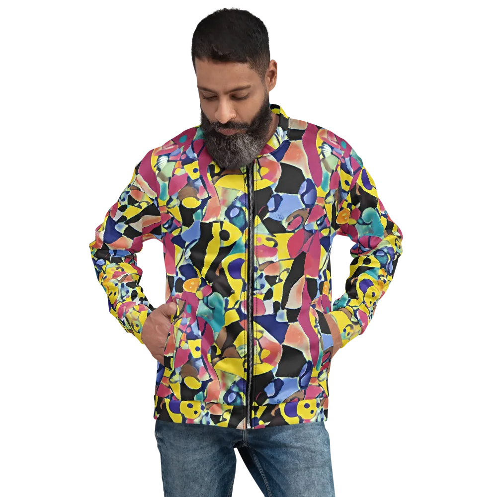 Vivid Collide on Bomber Jacket — Front