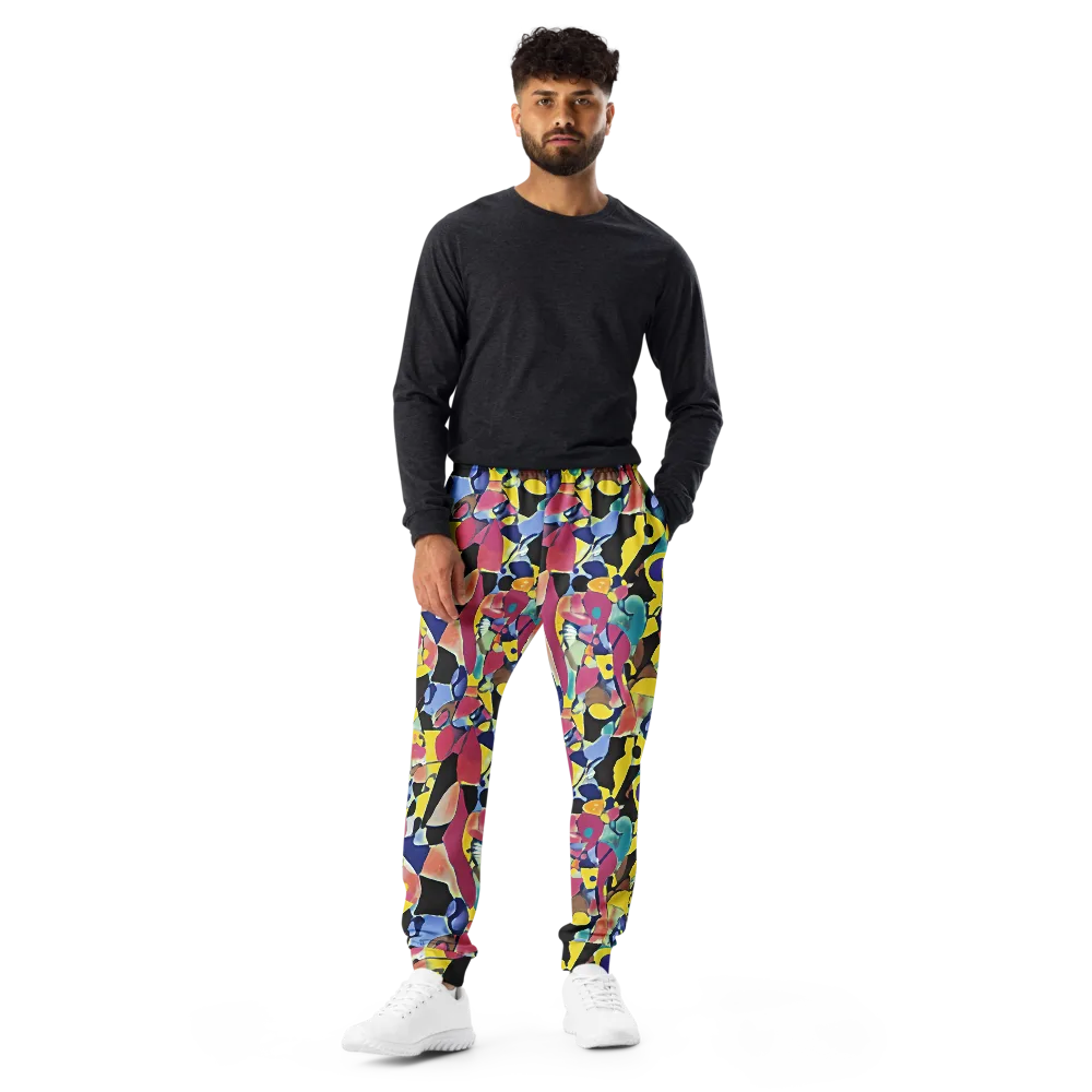 Vivid Collide on Men's Joggers — Front