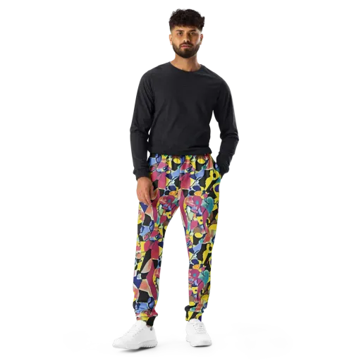 Vivid Collide on a Men's Joggers
