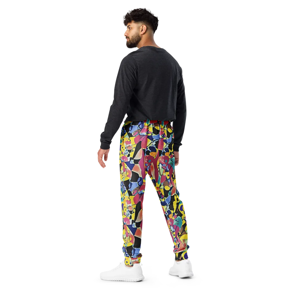 Vivid Collide on Men's Joggers — Back