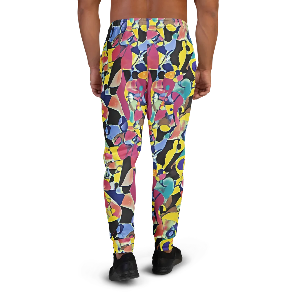 Vivid Collide on Men's Joggers — Back
