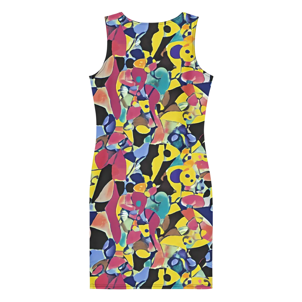Vivid Collide on Bodycon Dress — Back