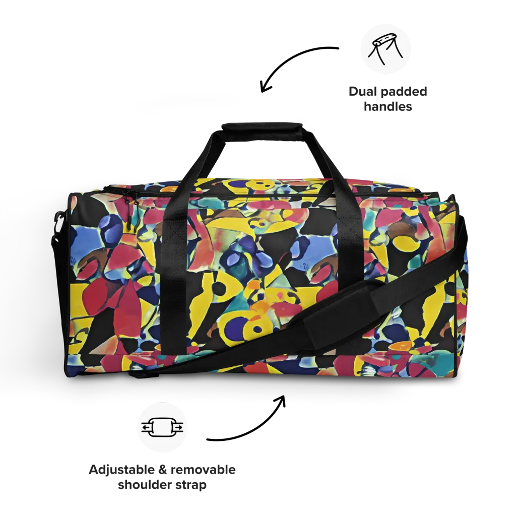 Vivid Collide on Duffle Bag — Front