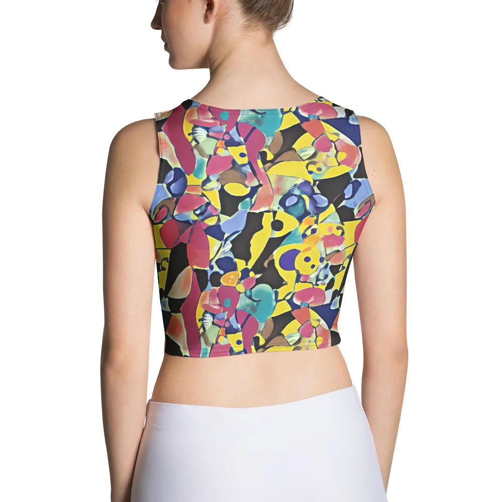 Vivid Collide on Crop Top — Back
