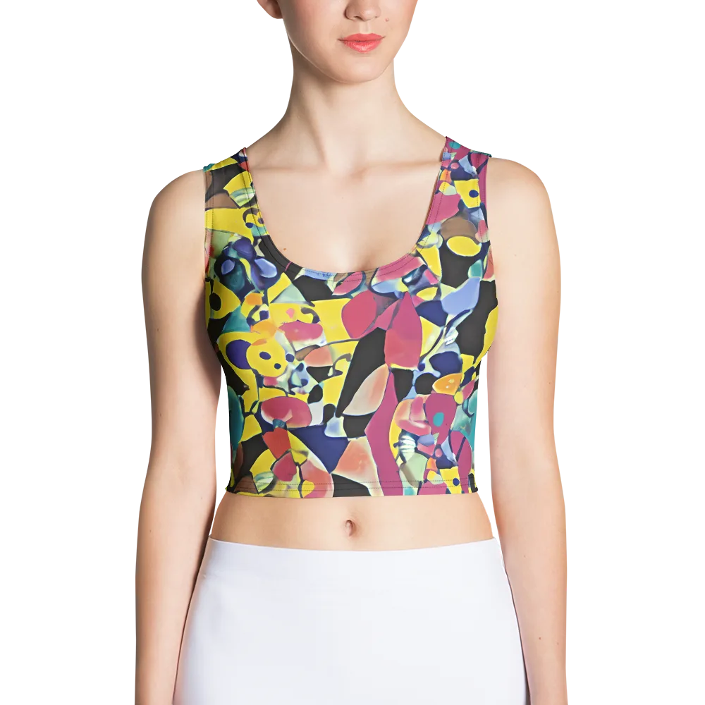 Vivid Collide on Crop Top — Front