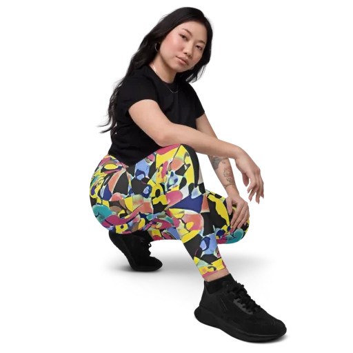 Vivid Collide on a Leggings with Pockets