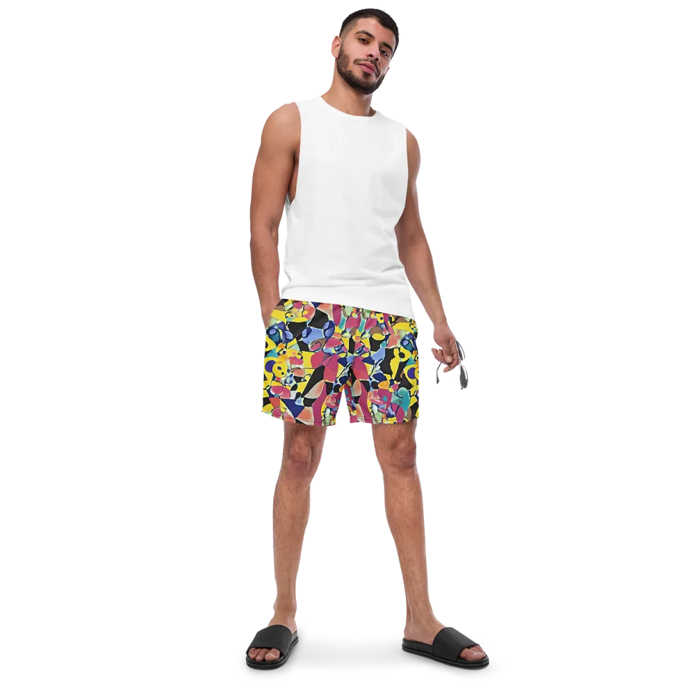 Vivid Collide on Swim Trunks — Front