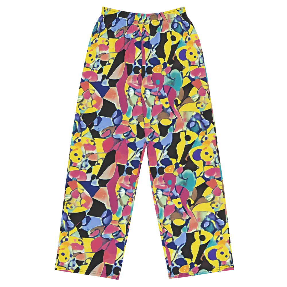 Vivid Collide on Wide-Leg Pants — Front