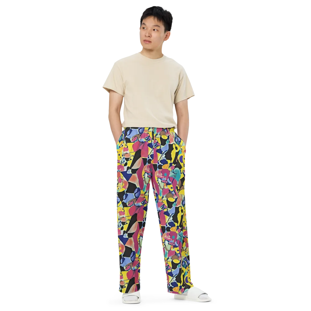 Vivid Collide on Wide-Leg Pants — Front