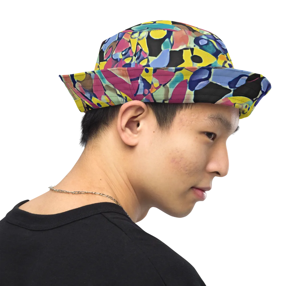 Vivid Collide on Reversible Bucket Hat — Right Outside