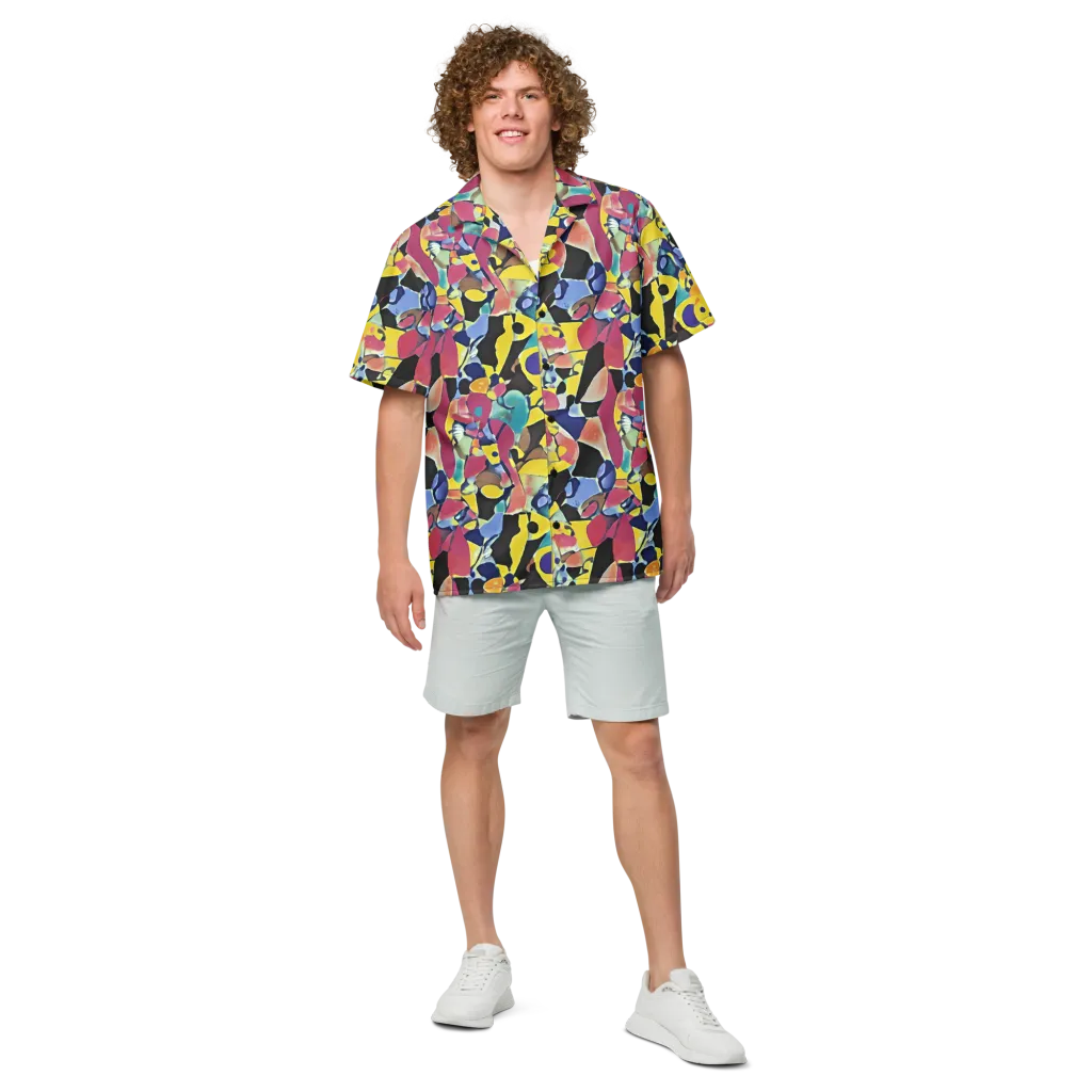 Vivid Collide on Button Shirt — Front