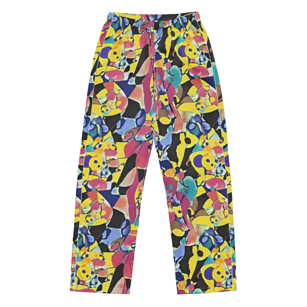 Vivid Collide on Women's Pajama Pants — Front