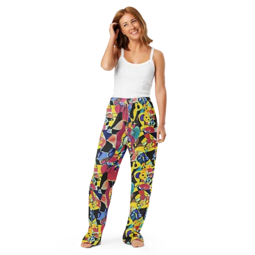 Vivid Collide on a Women's Pajama Pants