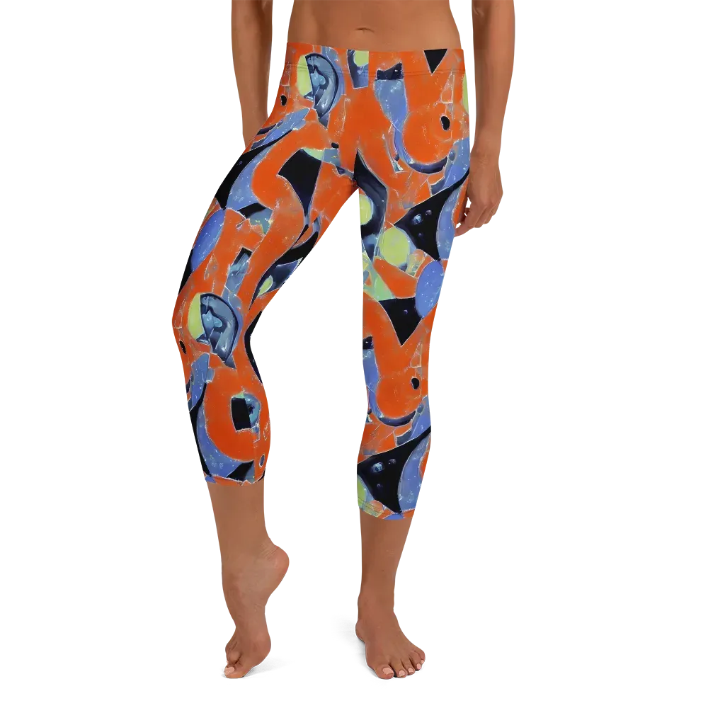 Molten Play on Capri Leggings — Front