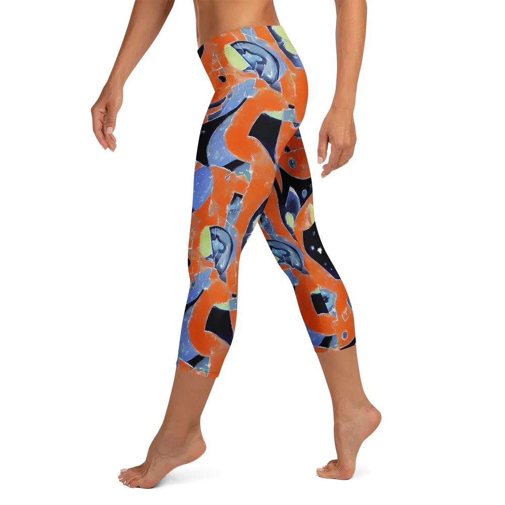 Molten Play on Capri Leggings — Left