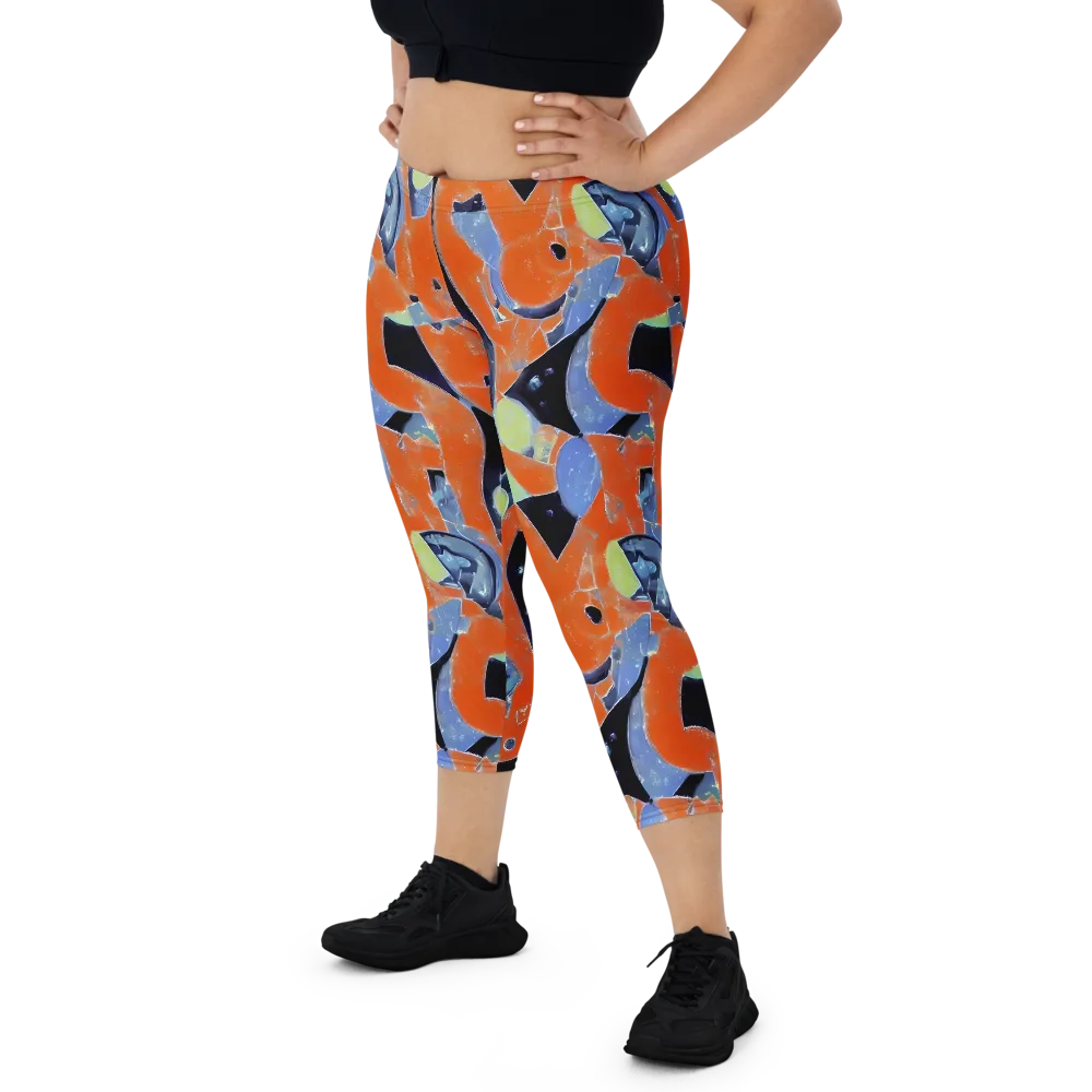 Molten Play on Capri Leggings — Front