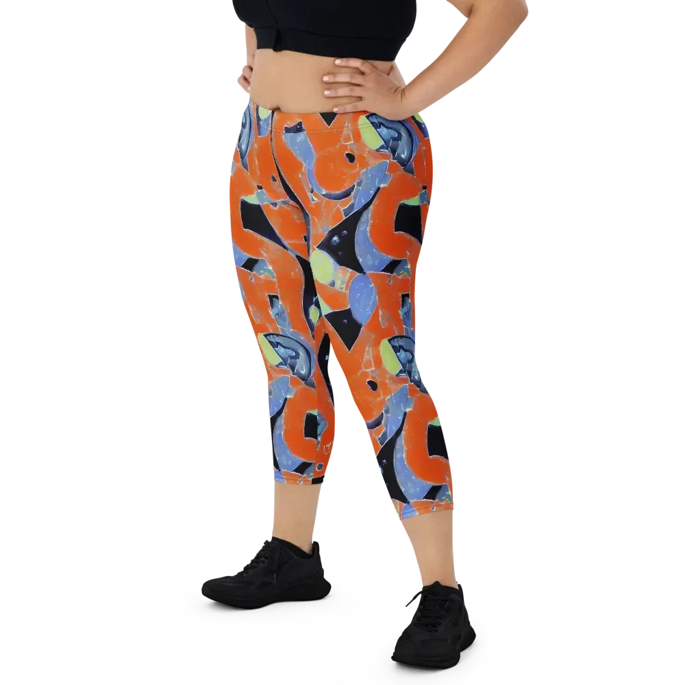 Molten Play on Capri Leggings — Front