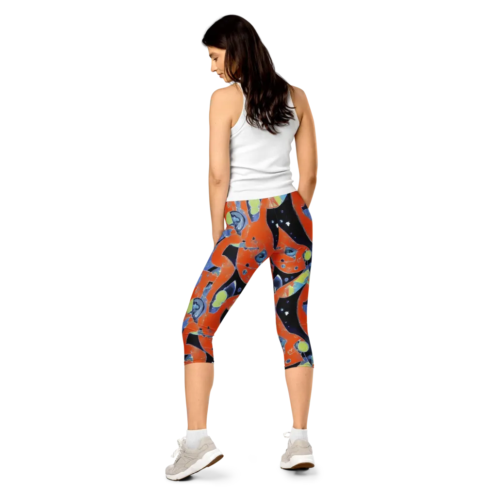 Molten Play on Capri Leggings — Back