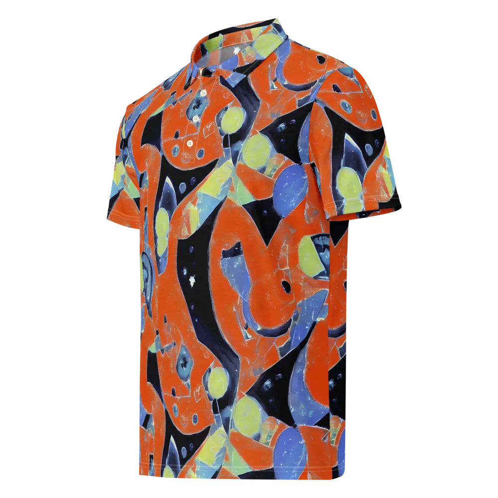 Molten Play on Men's Slim Fit Polo Shirt — Left Front