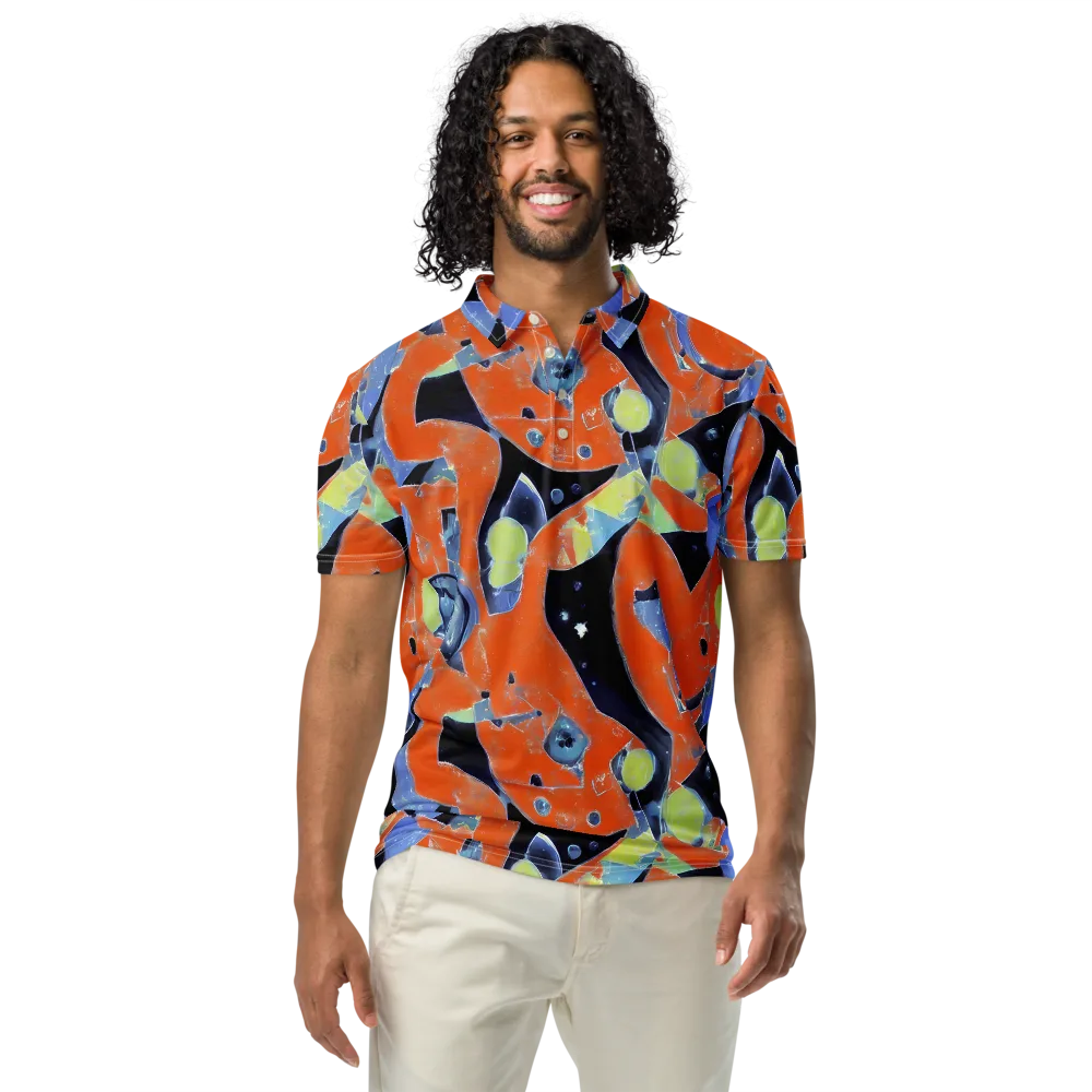 Molten Play on Men's Slim Fit Polo Shirt — Front