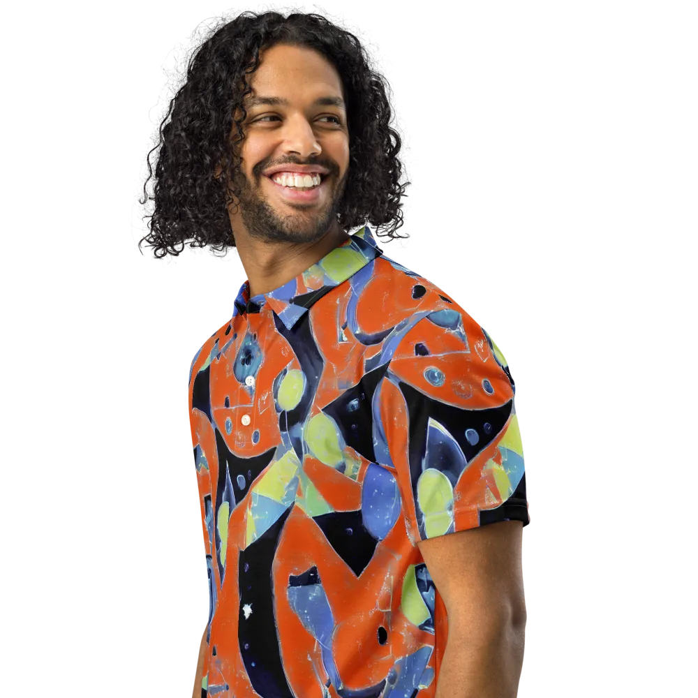 Molten Play on Men's Slim Fit Polo Shirt — Left Front