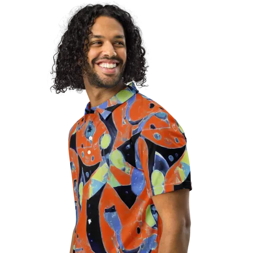 Molten Play on a Men's Slim Fit Polo Shirt