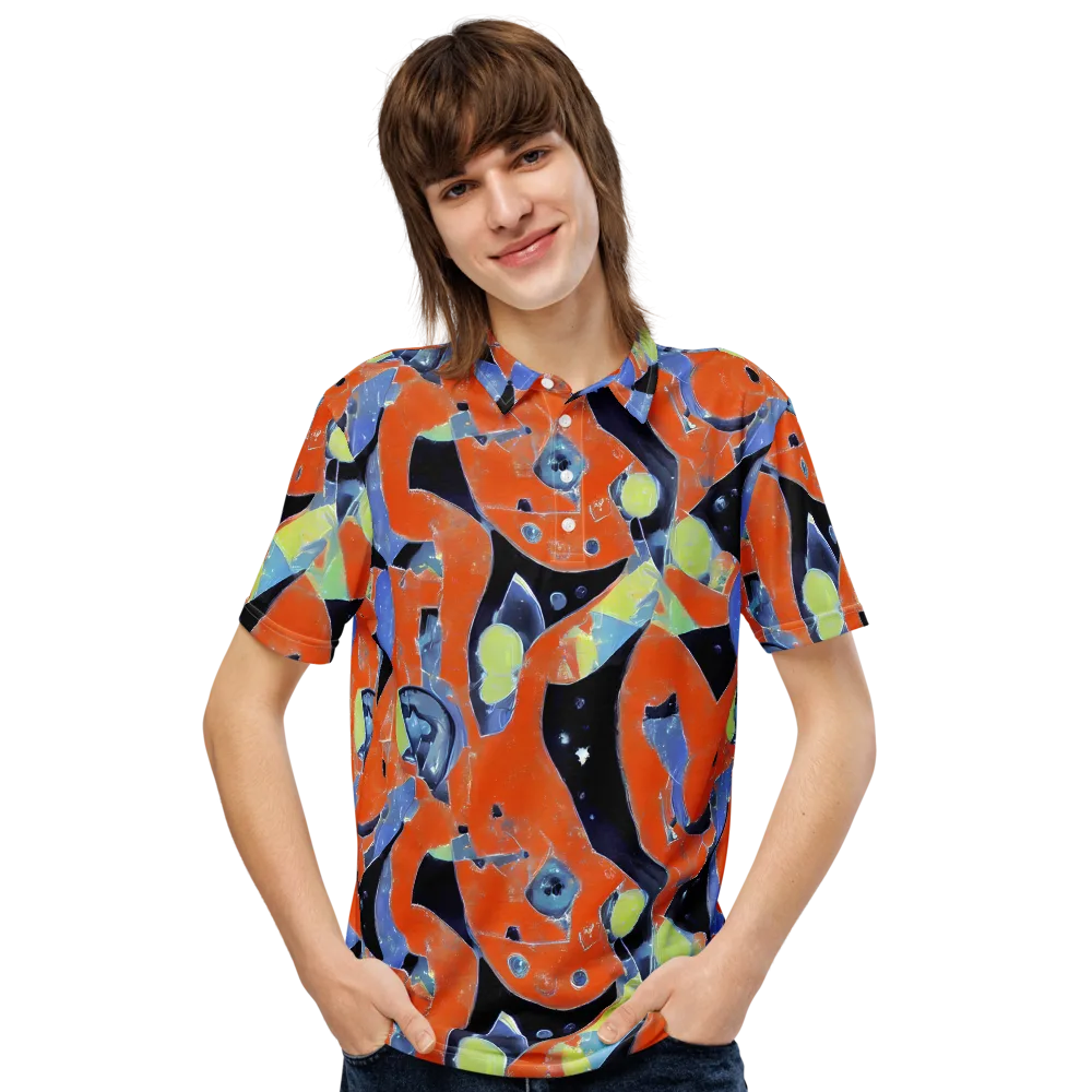 Molten Play on Men's Slim Fit Polo Shirt — Front
