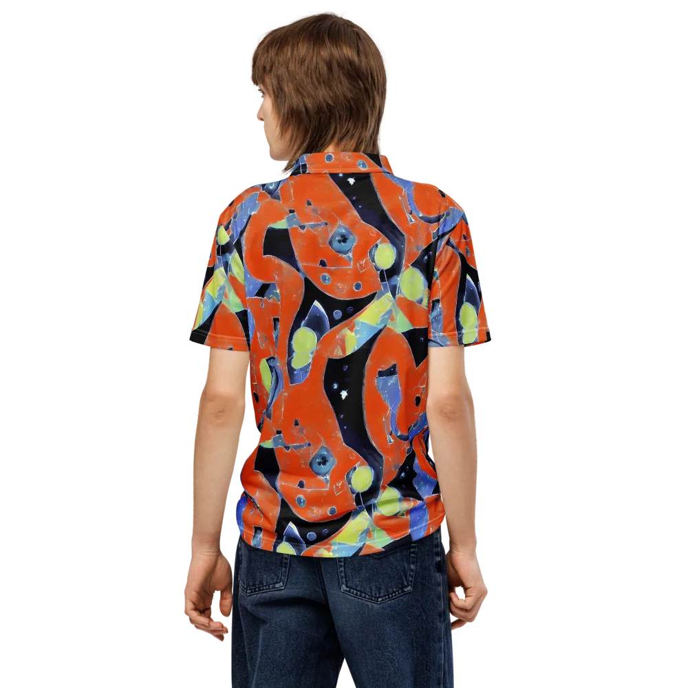 Molten Play on Men's Slim Fit Polo Shirt — Back