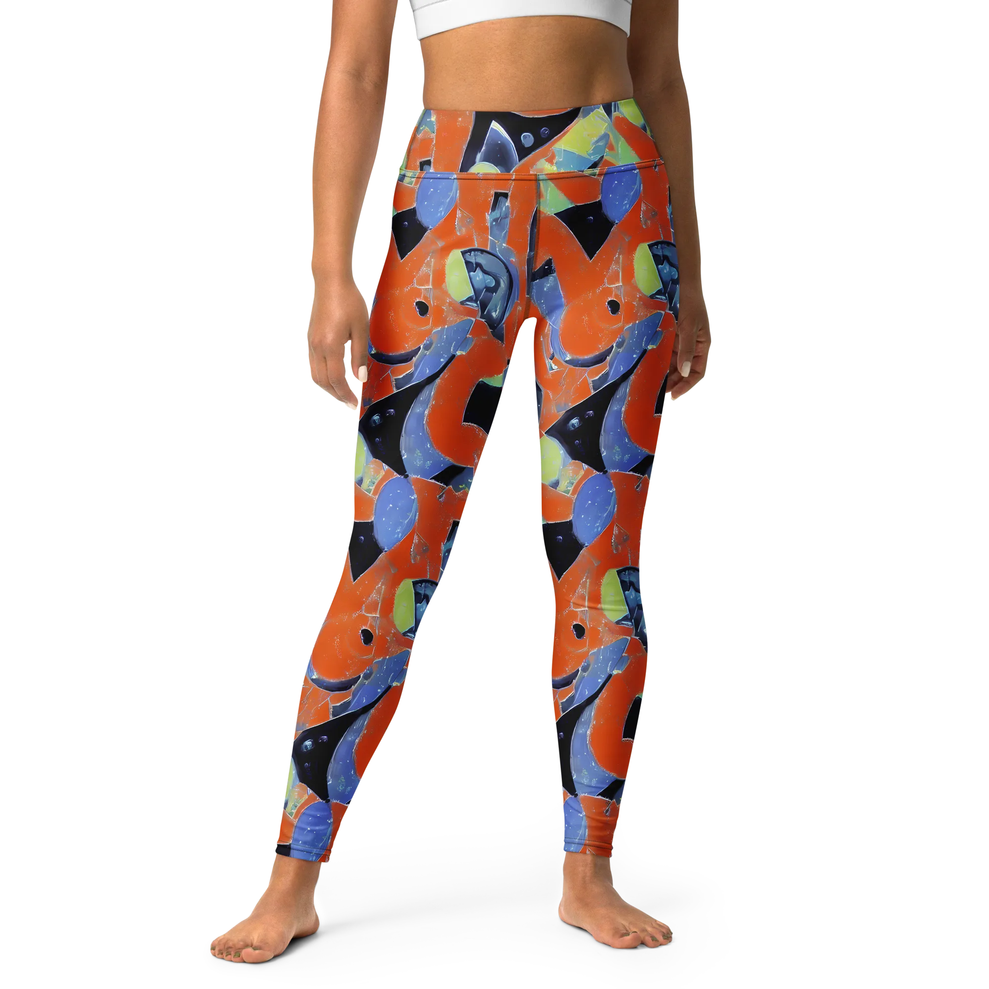 Molten Play on Yoga Leggings — Front