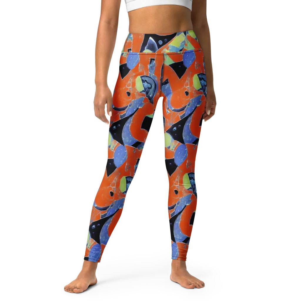 Molten Play on Yoga Leggings — Front