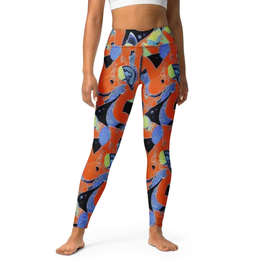 Molten Play on a Yoga Leggings