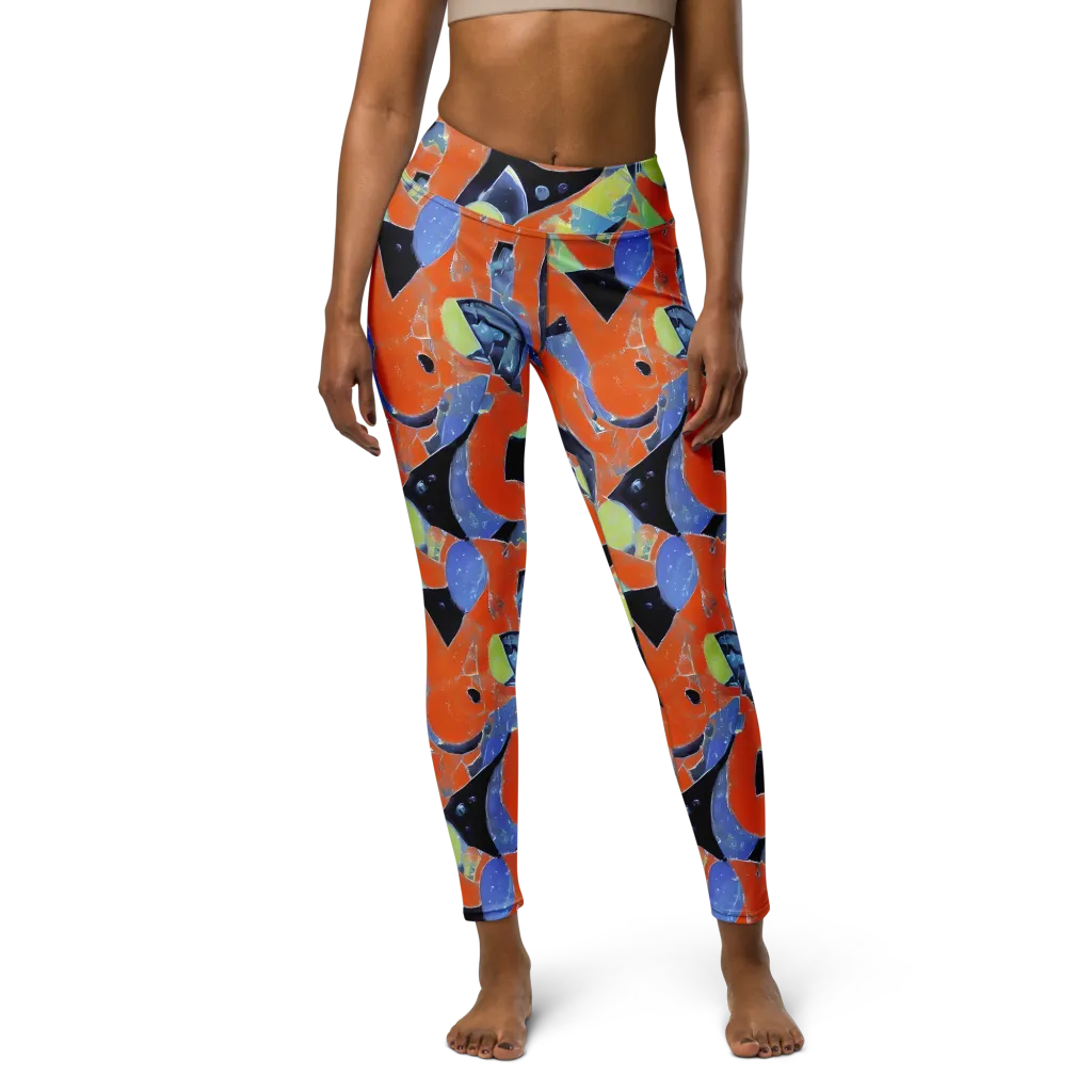 Molten Play on Yoga Leggings — Front