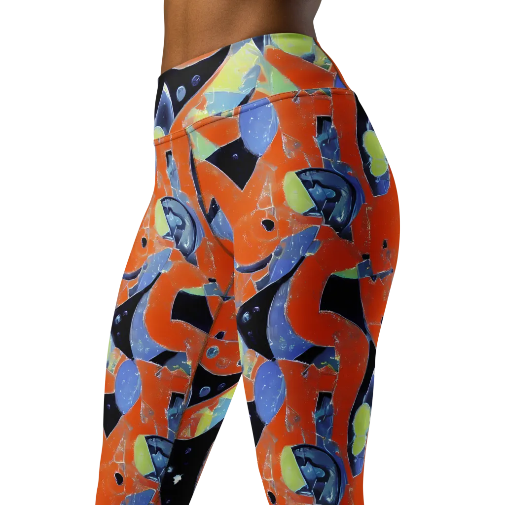 Molten Play on Yoga Leggings — Left Front