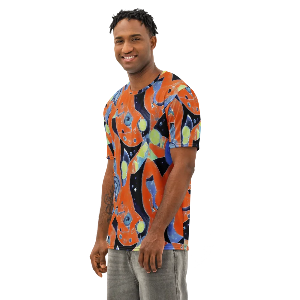 Molten Play on Men's Cotton Crew Neck T-Shirt — Left Front