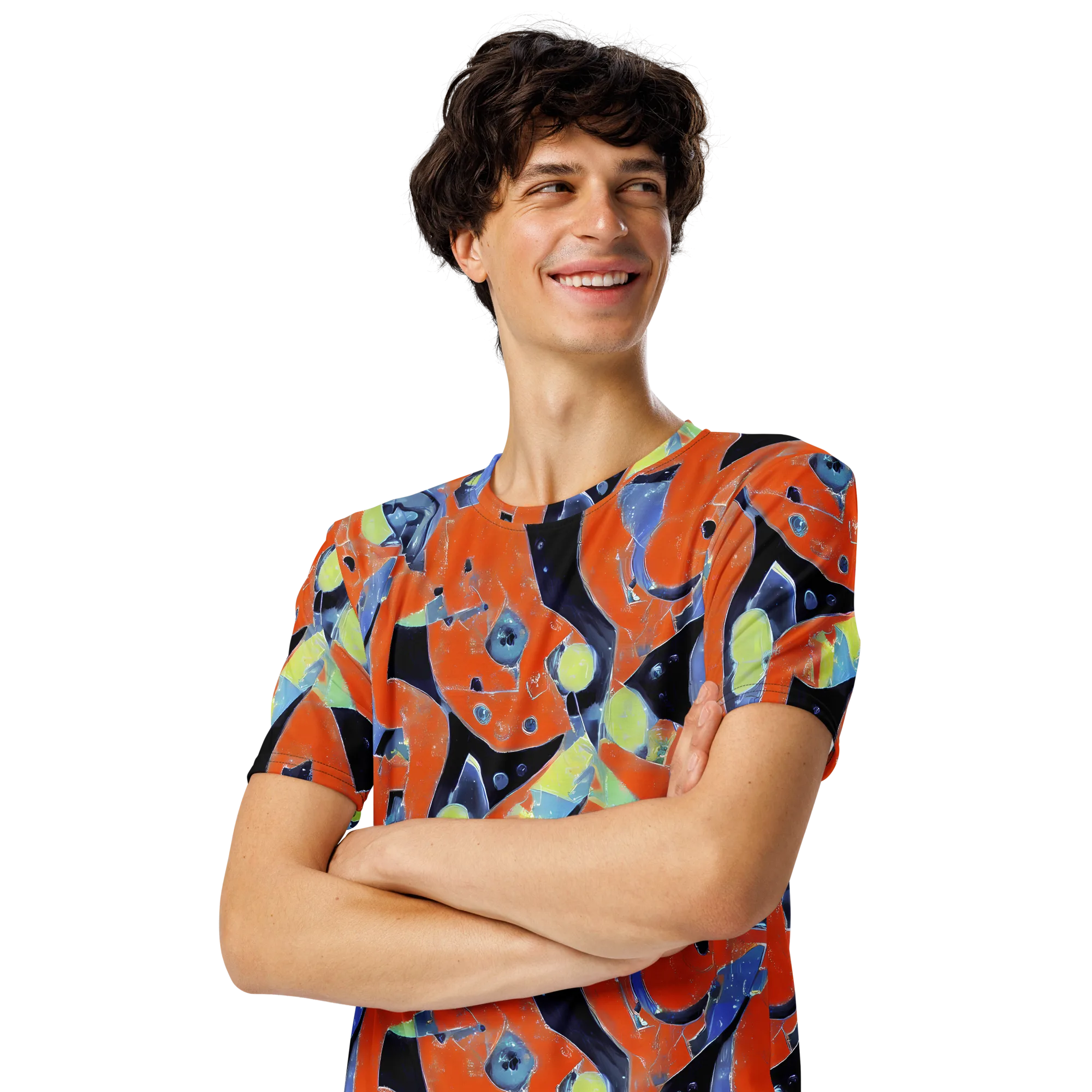 Molten Play on Men's Crew Neck T-Shirt — Left Front