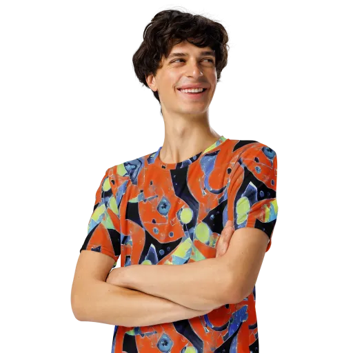 Molten Play on a Men's Crew Neck T-Shirt