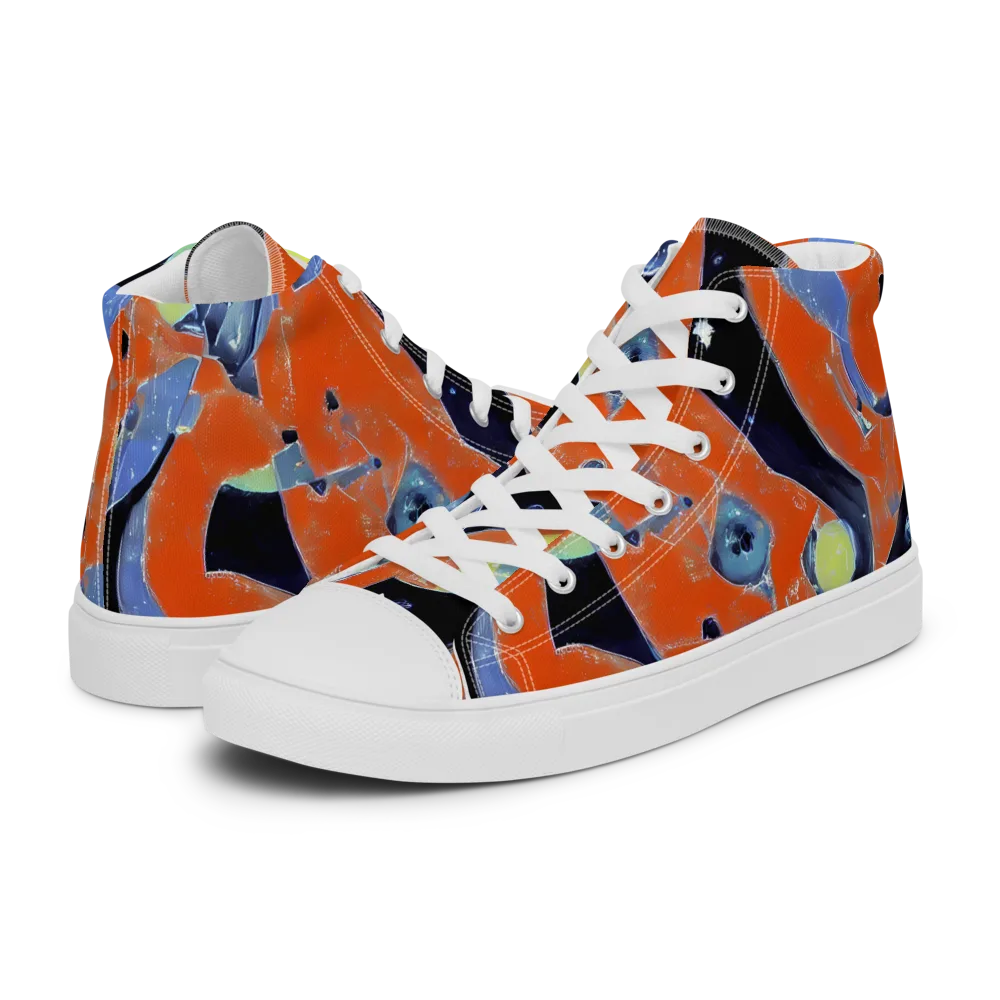 Molten Play on Men's High Top Canvas Shoes — Left