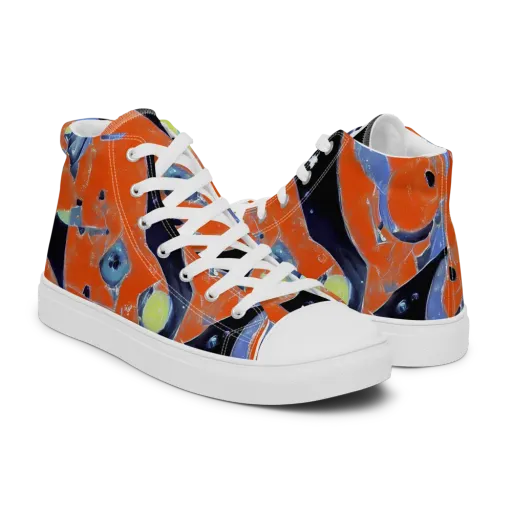 Molten Play on a Men's High Top Canvas Shoes