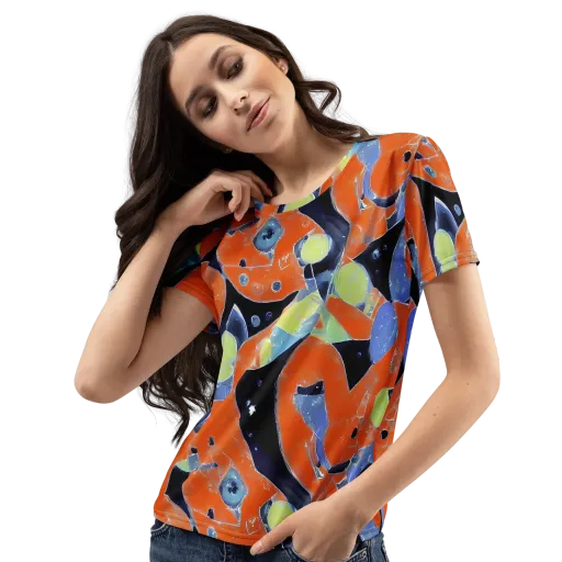 Molten Play on a Women's Crew Neck T-Shirt
