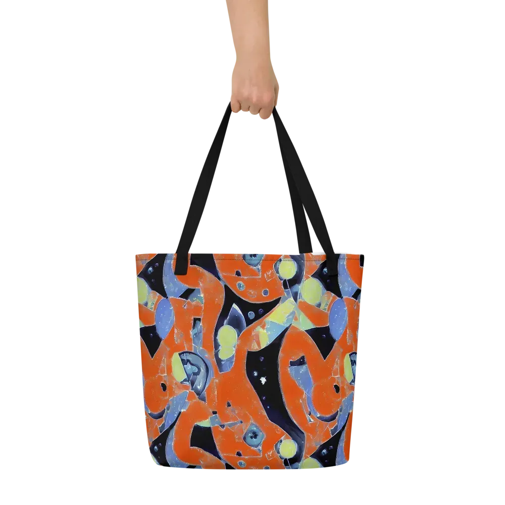 Molten Play on Large Tote Bag W/ Pocket — Front