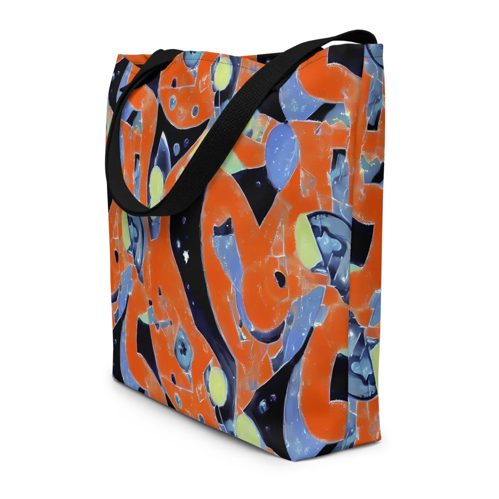Molten Play on Large Tote Bag W/ Pocket — Front