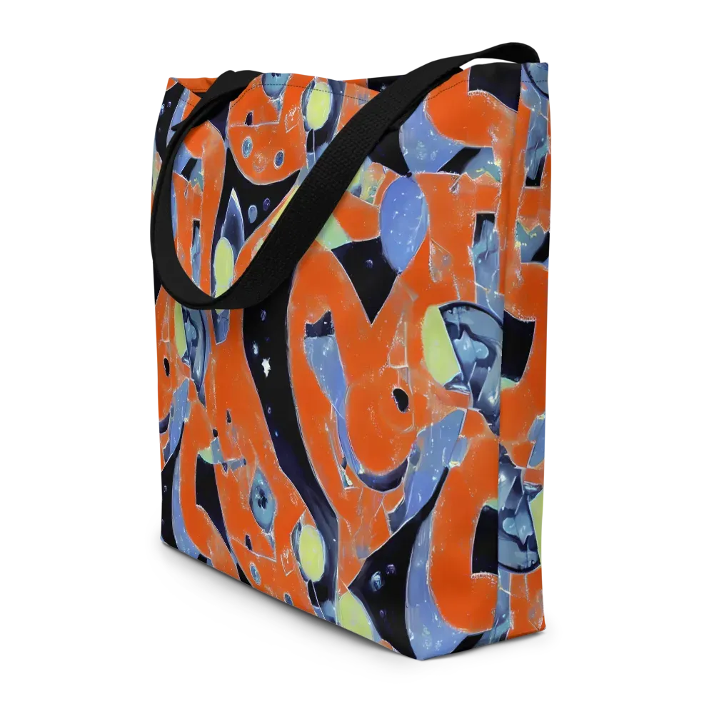Molten Play on Large Tote Bag W/ Pocket — Front