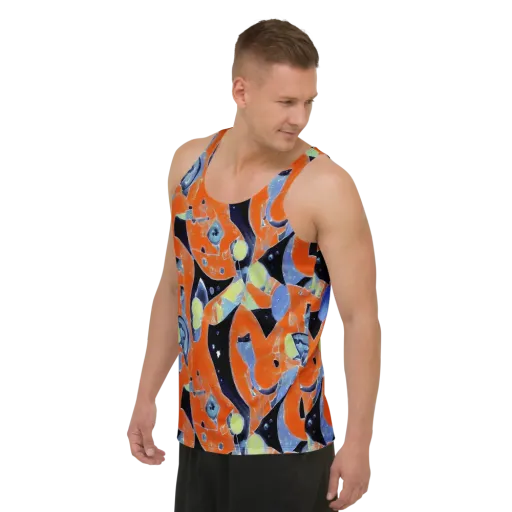 Molten Play on a Men's Tank Top