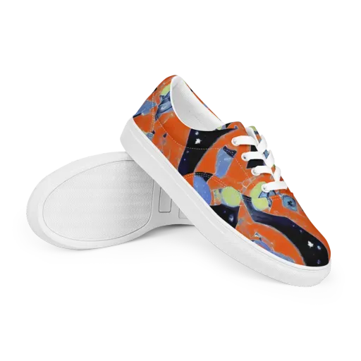 Molten Play on a Men's Lace-Up Canvas Shoes