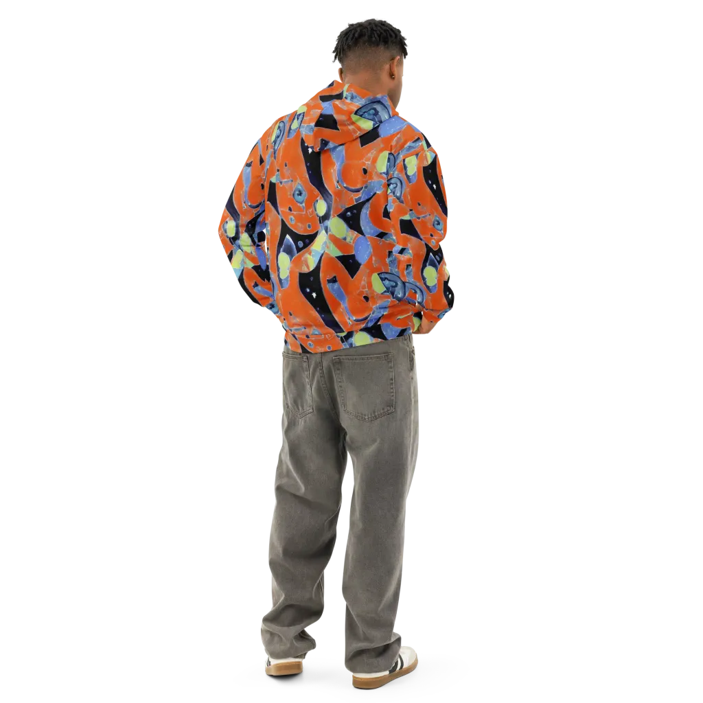 Molten Play on Cotton Hoodie — Back