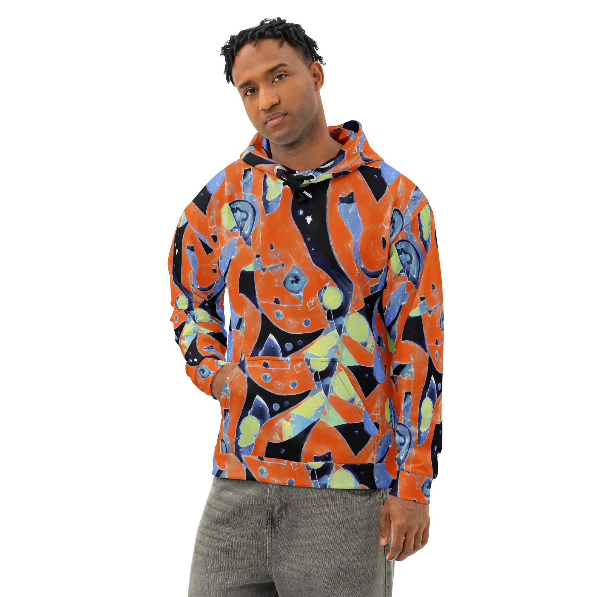 Molten Play on Cotton Hoodie — Left Front