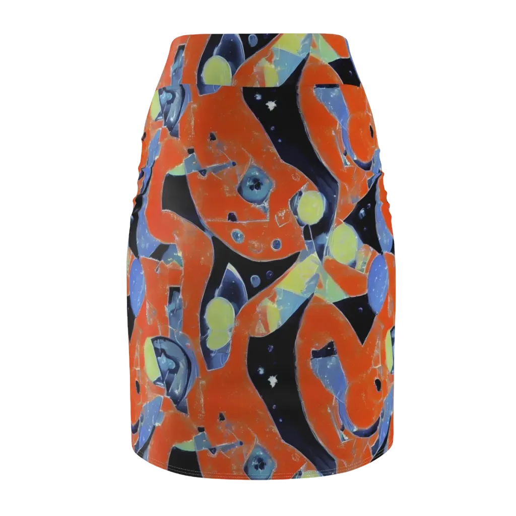 Molten Play on Pencil Skirt — Back